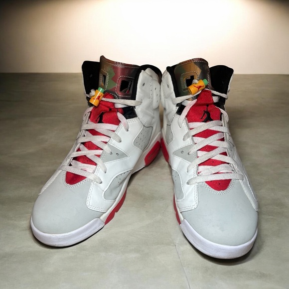 Air Jordan 6 Retro Hare White Suede Red Yellow Leather (CT8529-062) Size 11